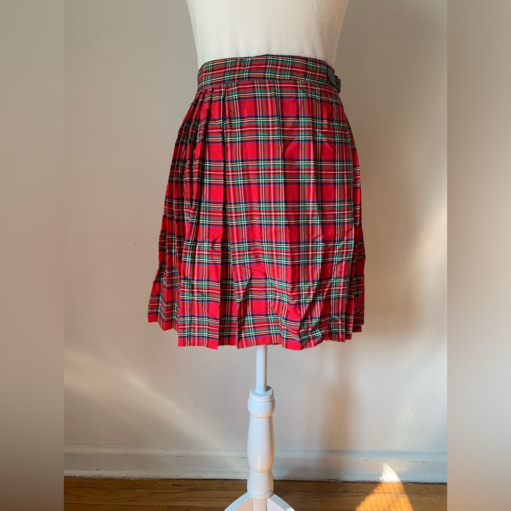 Deadstock Plaid Mini Skirt